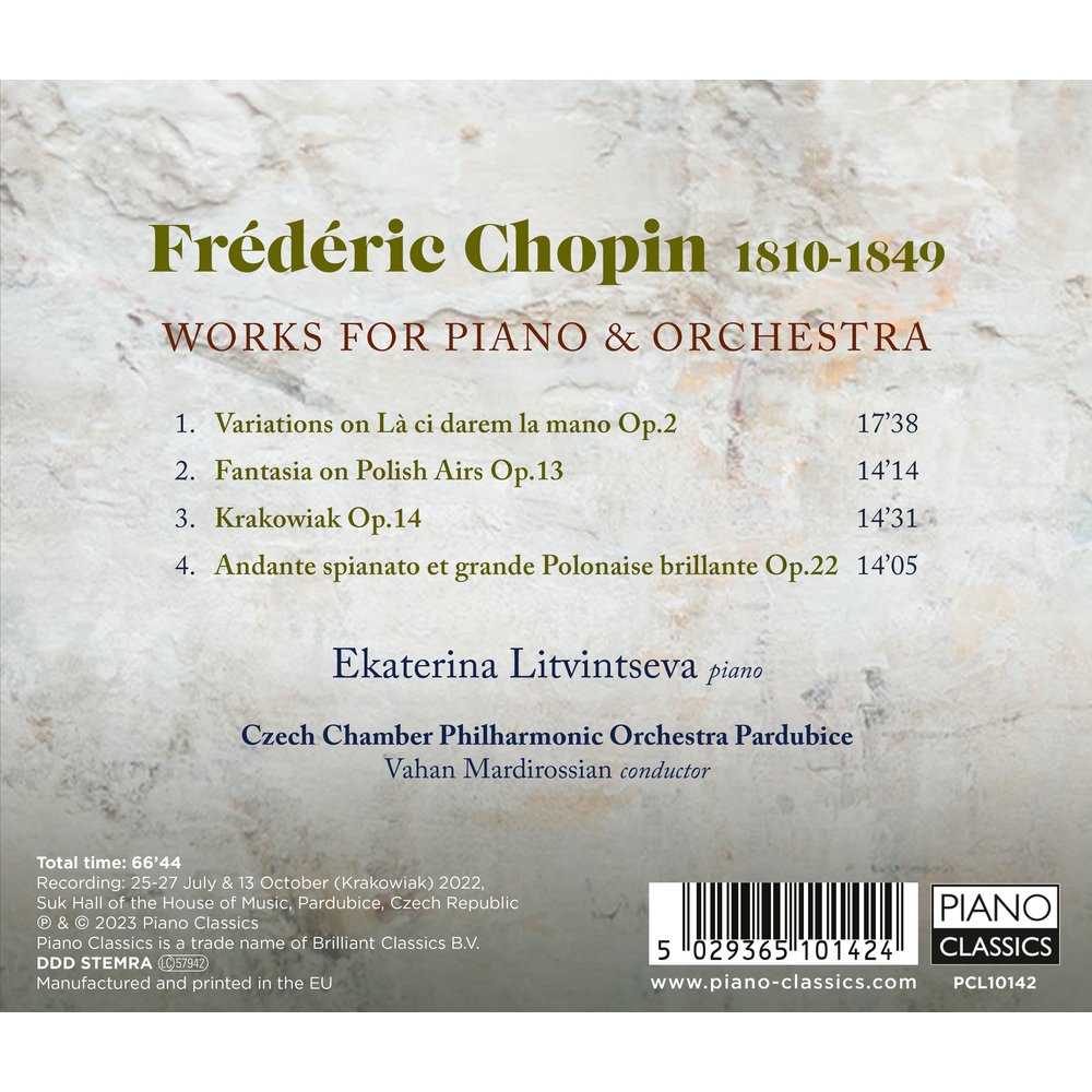 Piano Classics CHOPIN: WORKS FOR PIANO & ORCHESTRA