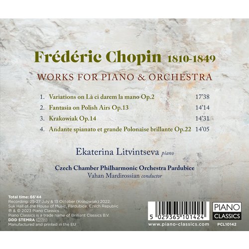 Piano Classics CHOPIN: WORKS FOR PIANO & ORCHESTRA
