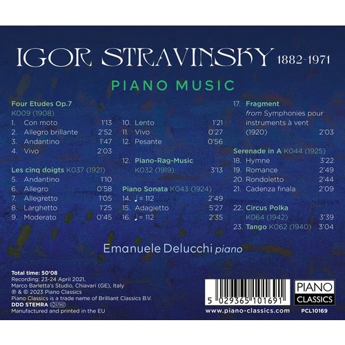 Piano Classics STRAVINSKY: PIANO MUSIC