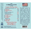 Naxos CORIGLIANO: COMPLETE SOLO PIANO MUSIC