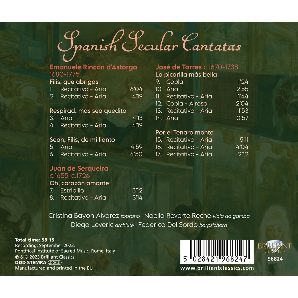Brilliant Classics SPANISH SECULAR CANTATAS