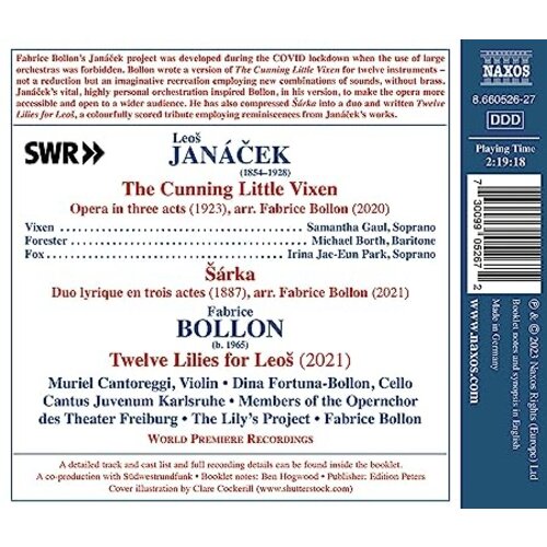 Naxos JANACEK: THE CUNNING LITTLE VIXEN - SARKA - BOLLON