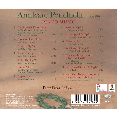 Brilliant Classics PONCHIELLI: PIANO MUSIC