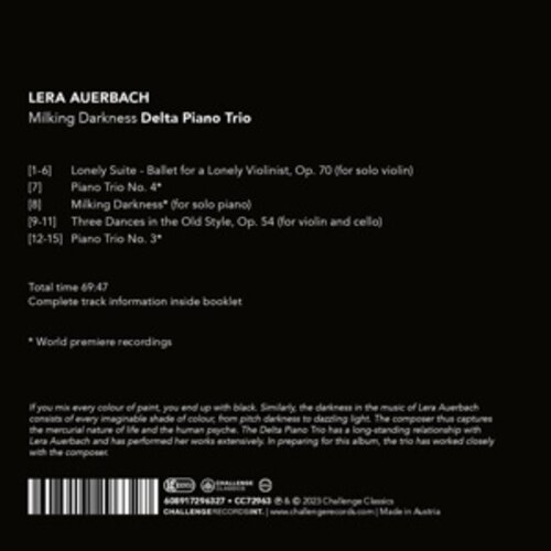 Lera Auerbach: Milking Darkness