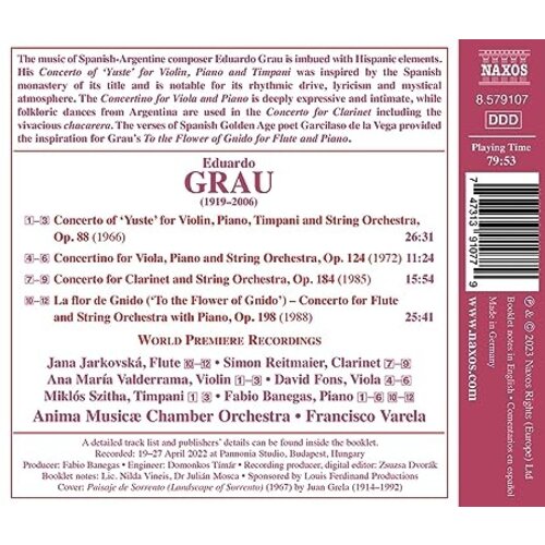 Naxos GRAU: CONCERTOS FOR SOLOISTS AND STRING ORCHESTRA