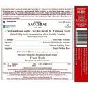 Naxos SACCHINI: L'ABBANDONO DELLE RICCHEZZE DI S. FILIPPO NERI Naxos SACCHINI: L'ABBANDONO DELLE RICCHEZZE DI S. FILIPPO NERI