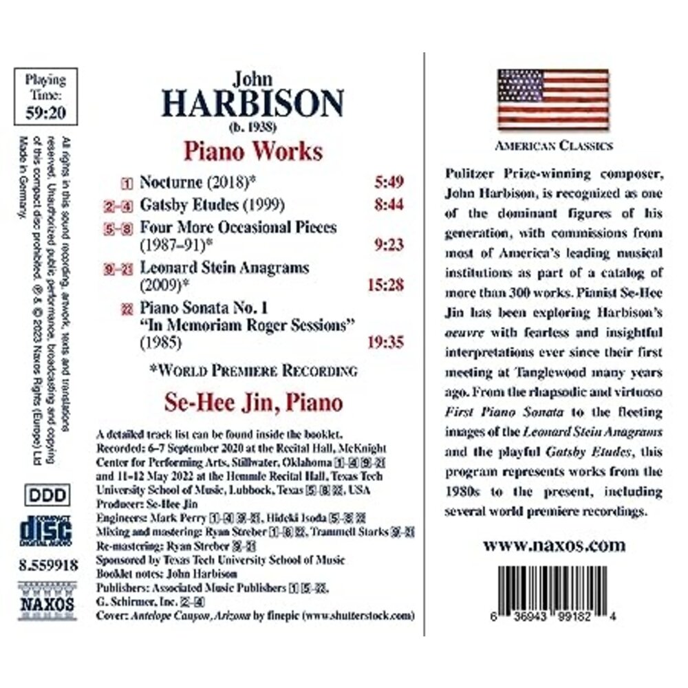 Naxos HARBISON: PIANO WORKS