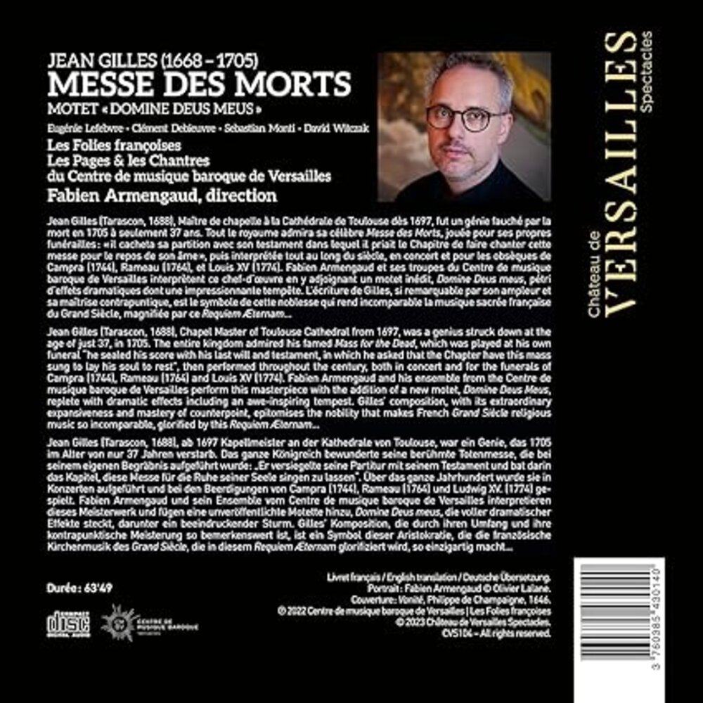 JEAN GILLES: MESSE DES MORTS / REQUIEM