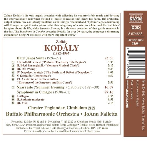 Naxos KODALY: HARY JANOS SUITE, SUMMER EVENING, SYMPHONY IN C GROOT