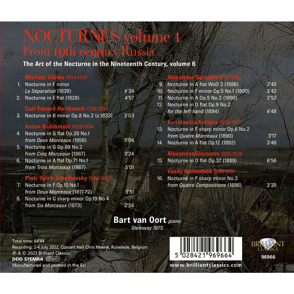 Brilliant Classics NOCTURNES FROM 19TH CENTURY RUSSIA, VOL. 1