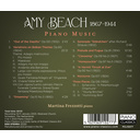 Piano Classics AMY BEACH: PIANO MUSIC Piano Classics AMY BEACH: PIANO MUSIC