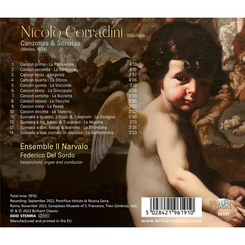 Brilliant Classics CORRADINI: CANZONAS & SONATAS