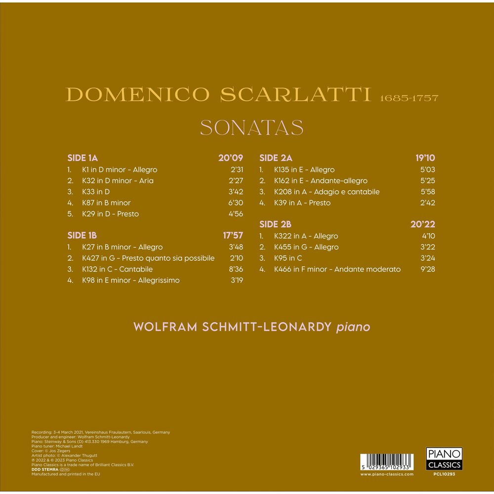Piano Classics SCARLATTI: SONATAS (2LP)