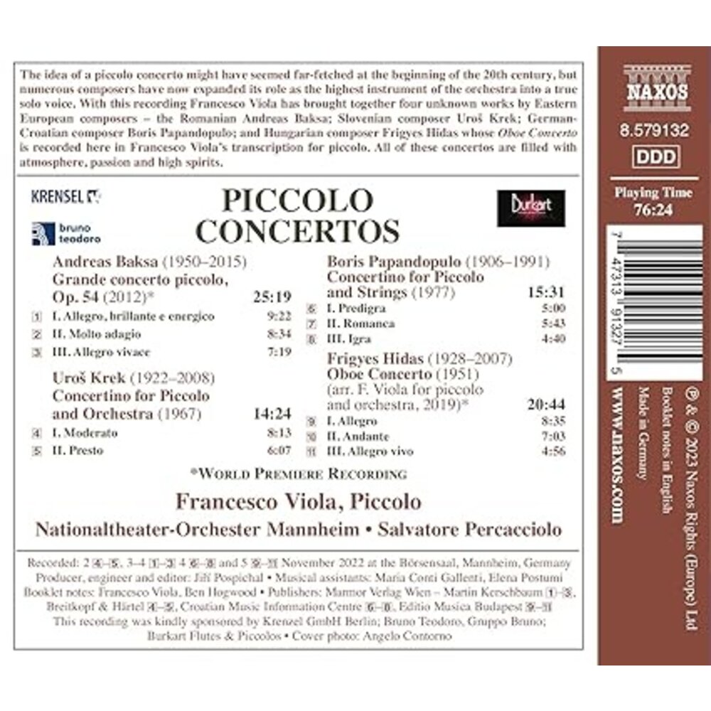 Naxos PICCOLO CONCERTOS