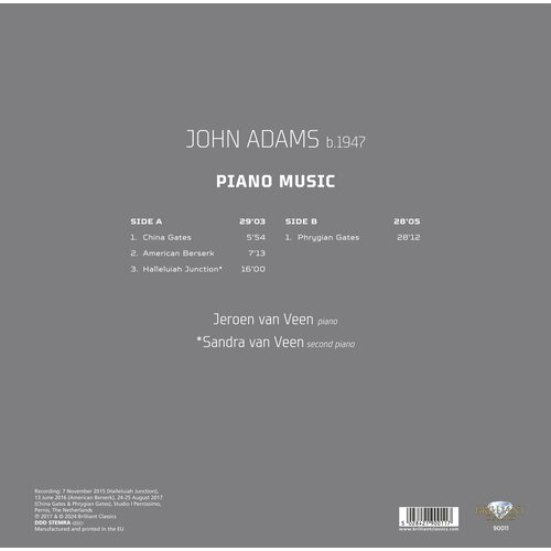 Brilliant Classics ADAMS: PIANO MUSIC