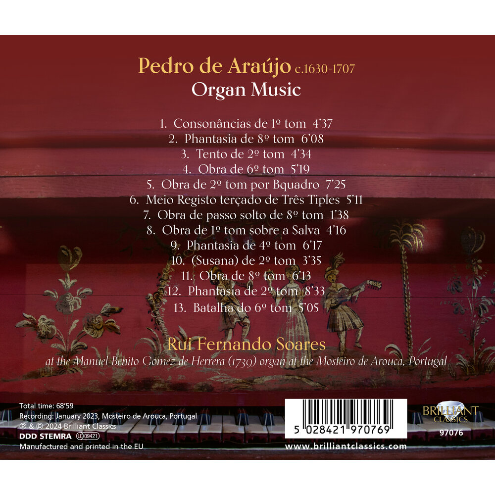 Brilliant Classics DE ARAUJO: ORGAN MUSIC