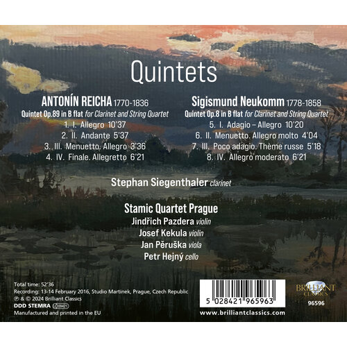 Brilliant Classics REICHA & NEUKOMM: QUINTETS