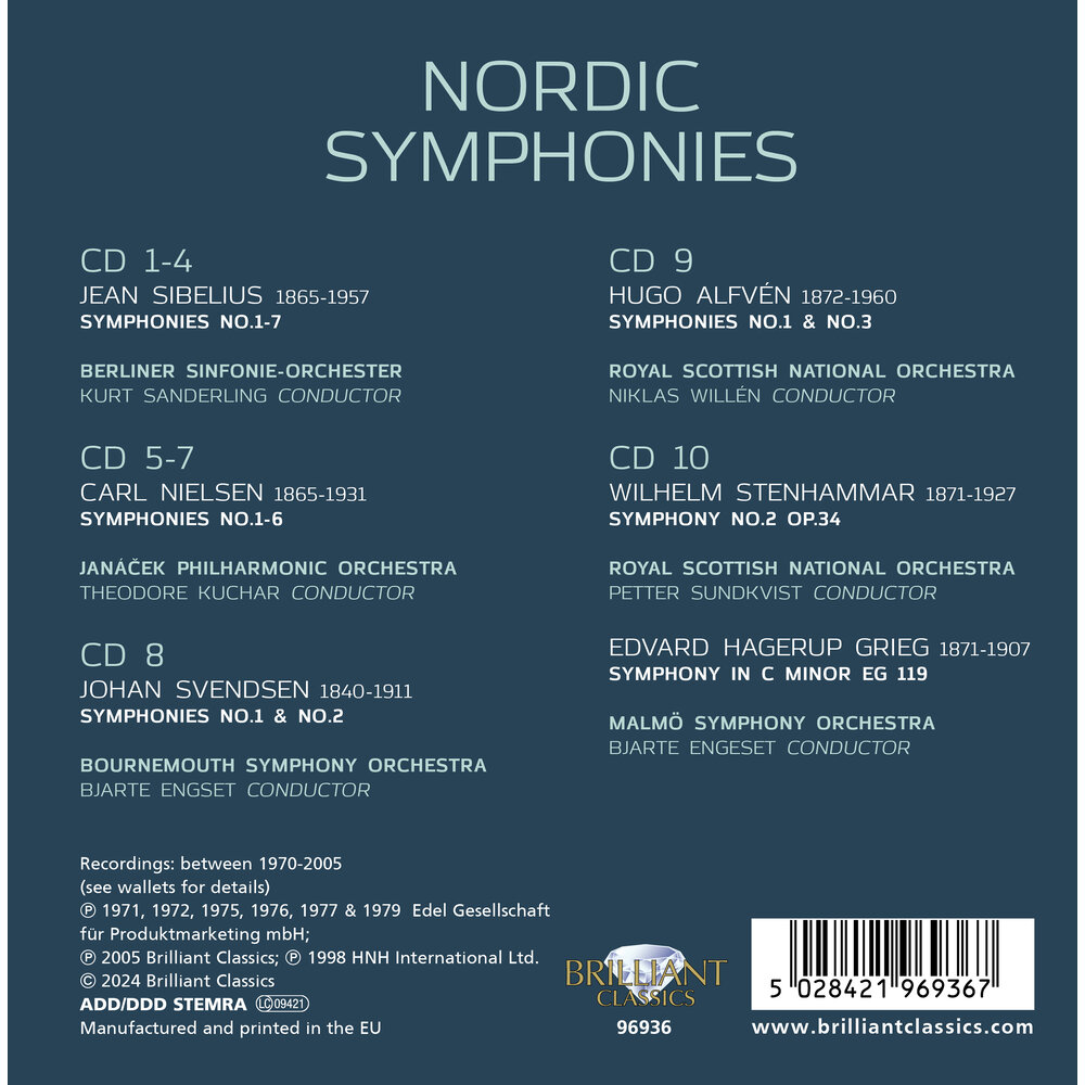 Brilliant Classics NORDIC SYMPHONIES