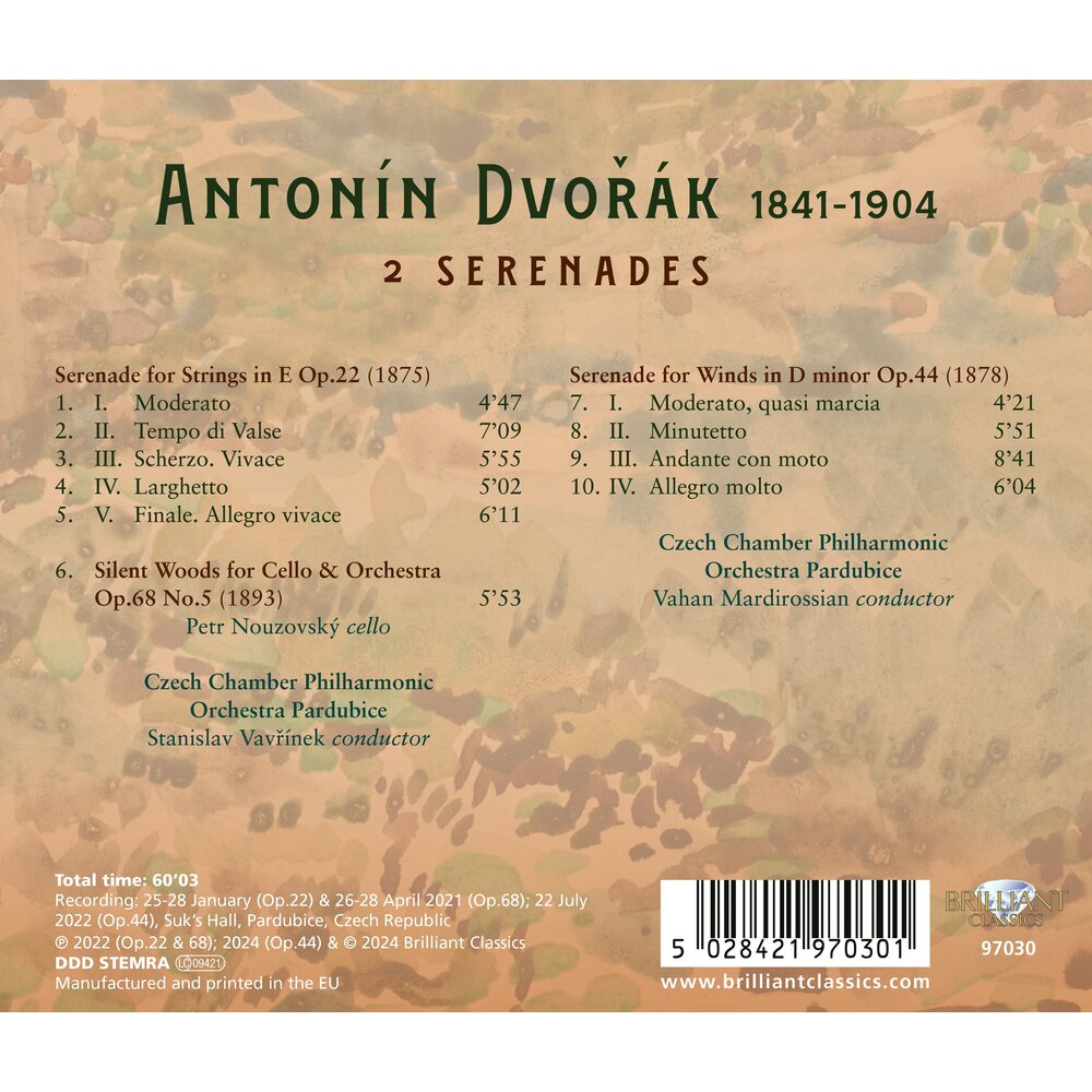 Brilliant Classics DVORAK: 2 SERENADES