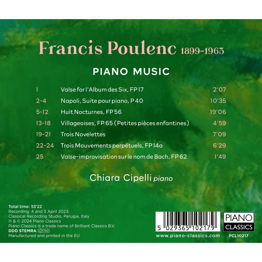 Piano Classics POULENC: PIANO MUSIC