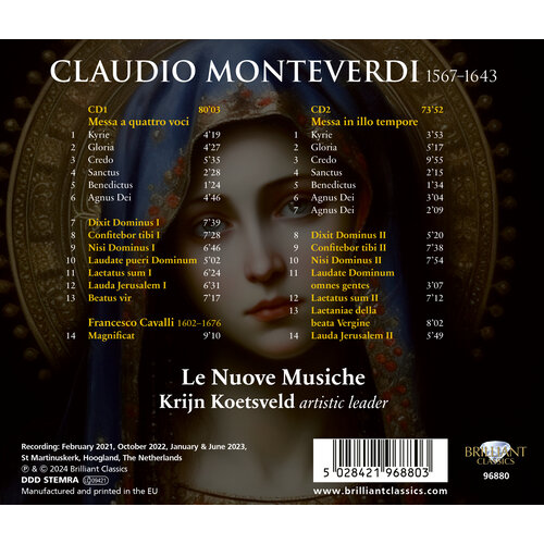 Brilliant Classics MONTEVERDI: MESSA ET SALMI (2CD)