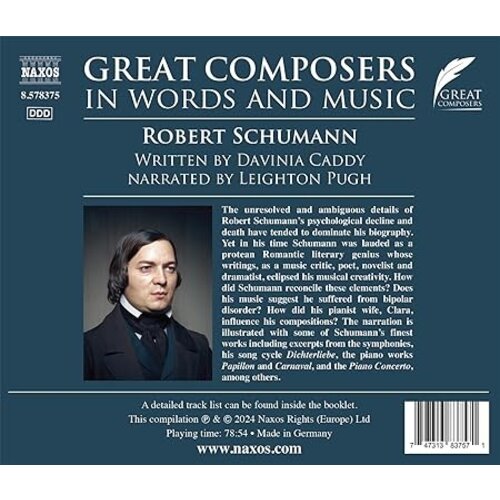 Naxos SCHUMANN: GREAT COMPOSERS IN WORDS AND MUSIC