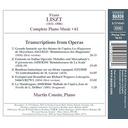 Naxos LISZT: COMPLETE PIANO MUSIC, VOL. 61, TRANSCRIPTIONS FROM OPERA Naxos LISZT: COMPLETE PIANO MUSIC, VOL. 61, TRANSCRIPTIONS FROM OPERA