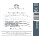 Naxos LISZT: COMPLETE PIANO MUSIC, VOL. 61, TRANSCRIPTIONS FROM OPERA