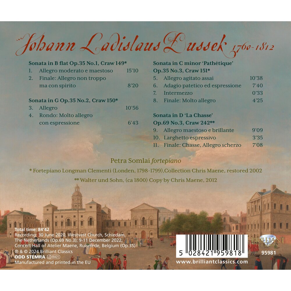 Brilliant Classics DUSSEK: SONATAS OP.35 & OP.69 NO.3, VOL. 10
