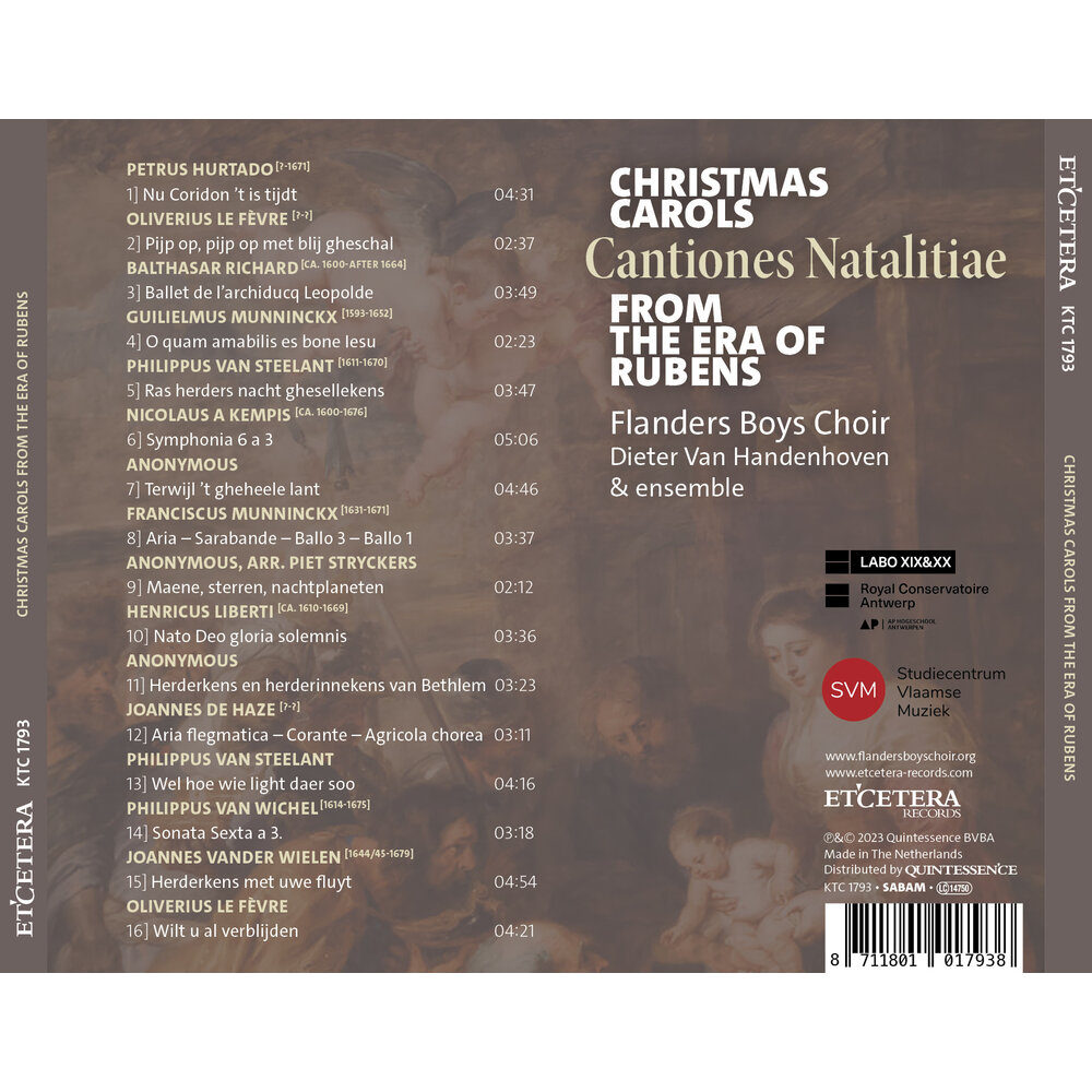 CANTIONES NATALITIAE. CHRISTMAS CAROLS FROM THE ER