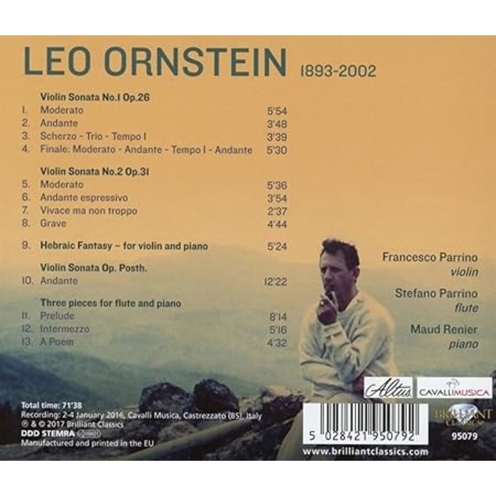 Brilliant Classics ORNSTEIN: COMPLETE VIOLIN SONATAS