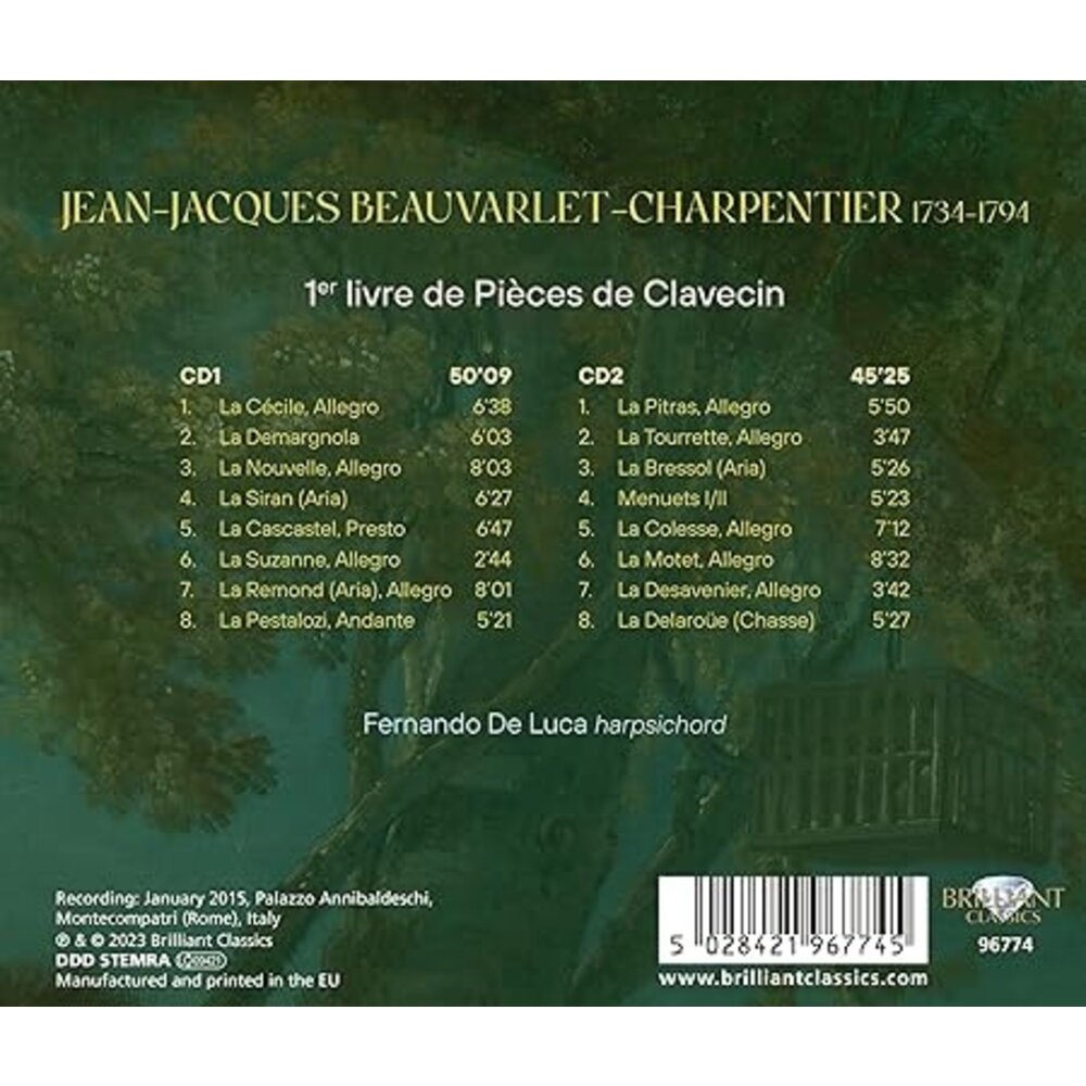 Brilliant Classics BEAUVARLET-CHARPENTIER: 1ER LIVRE DE PIECES DE CLAVECIN (2CD)