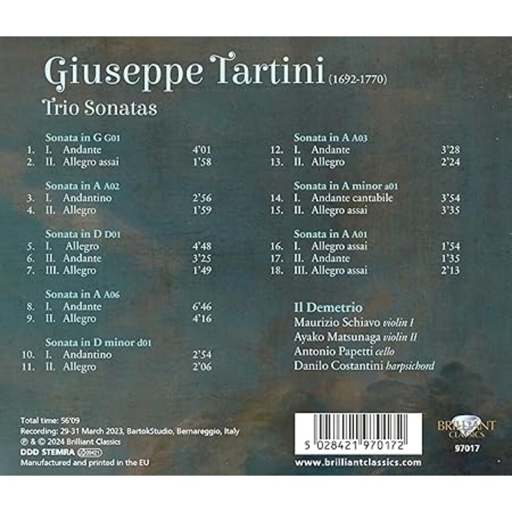 Brilliant Classics TARTINI: TRIO SONATAS