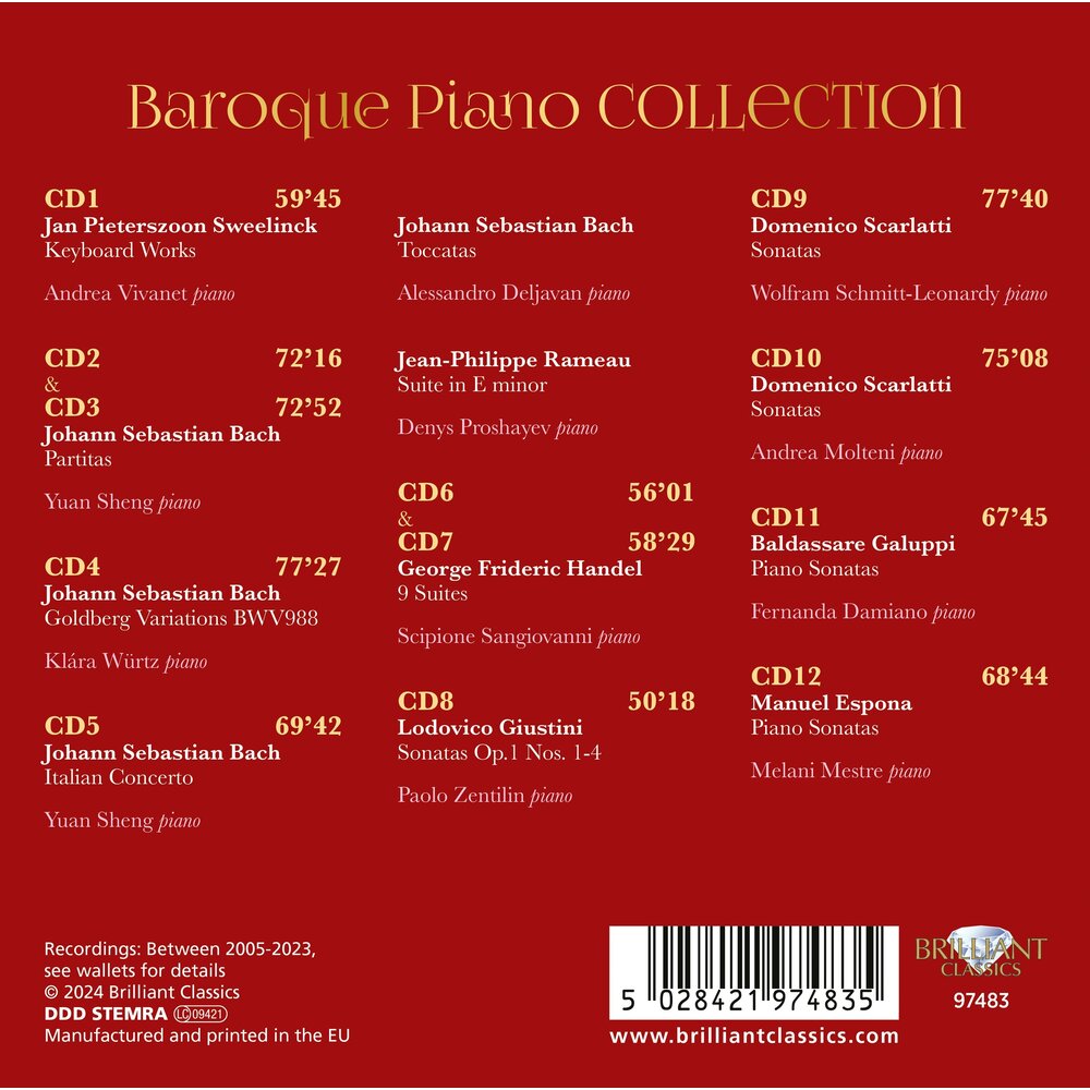 Brilliant Classics BAROQUE PIANO COLLECTION (12CD)