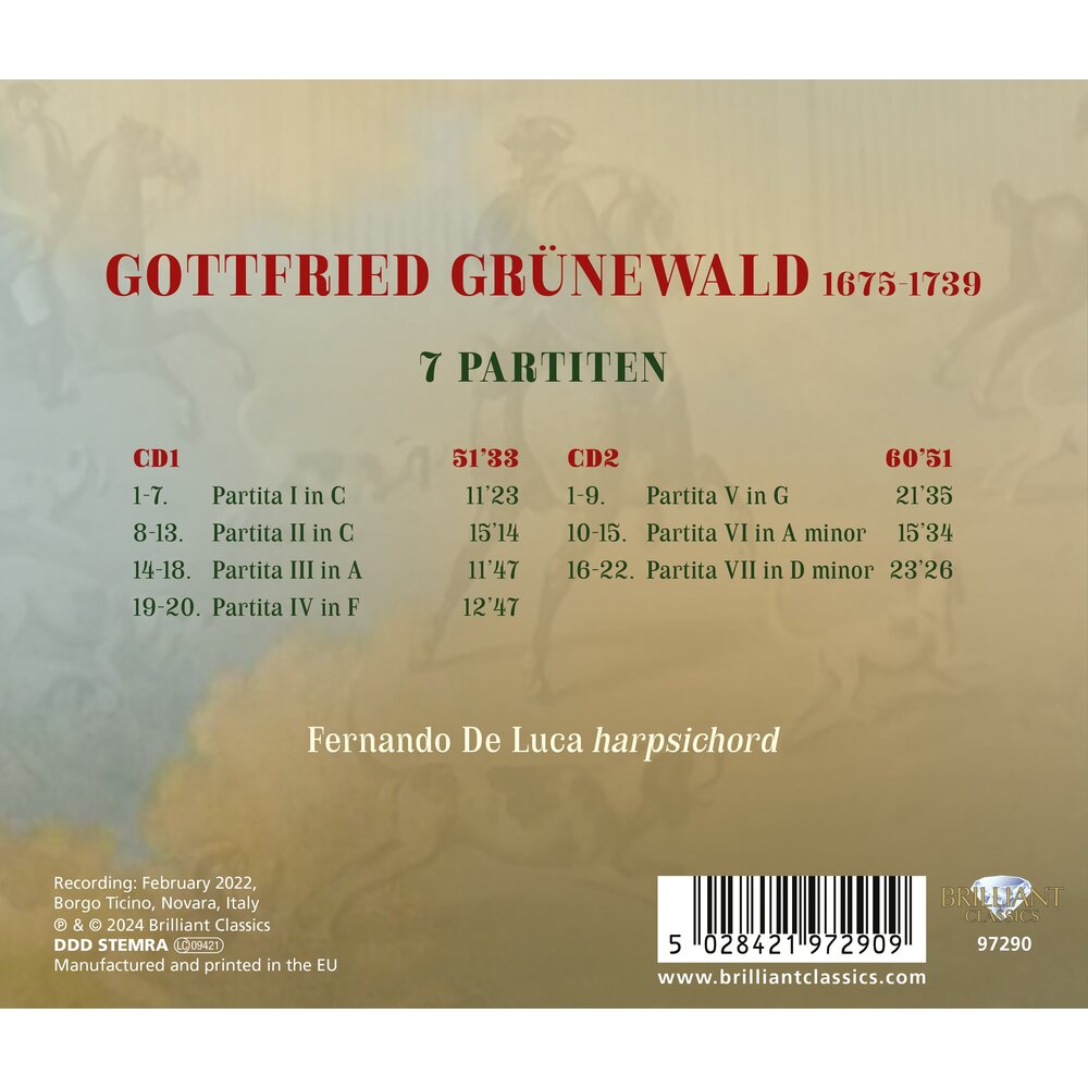 Brilliant Classics GRÜNEWALD: 7 PARTITEN (2CD)