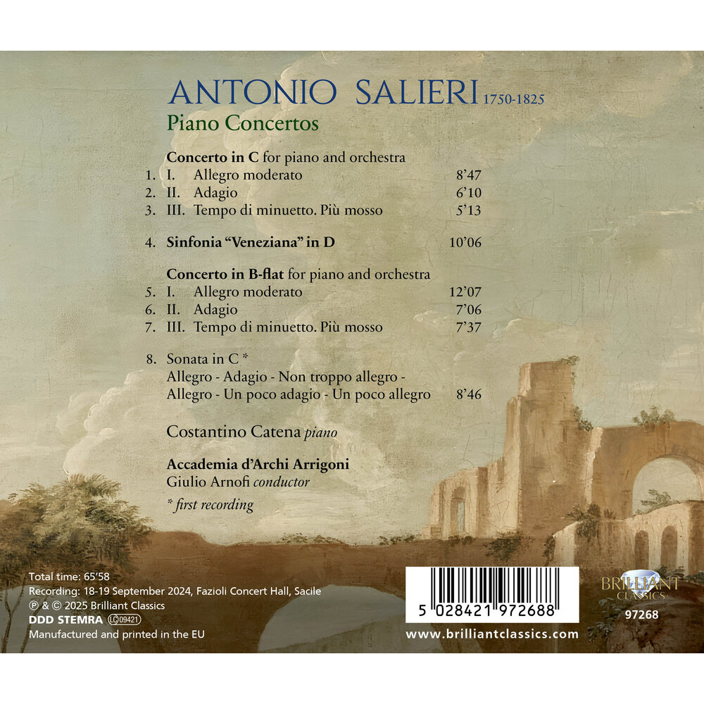 Brilliant Classics SALIERI: PIANO CONCERTOS