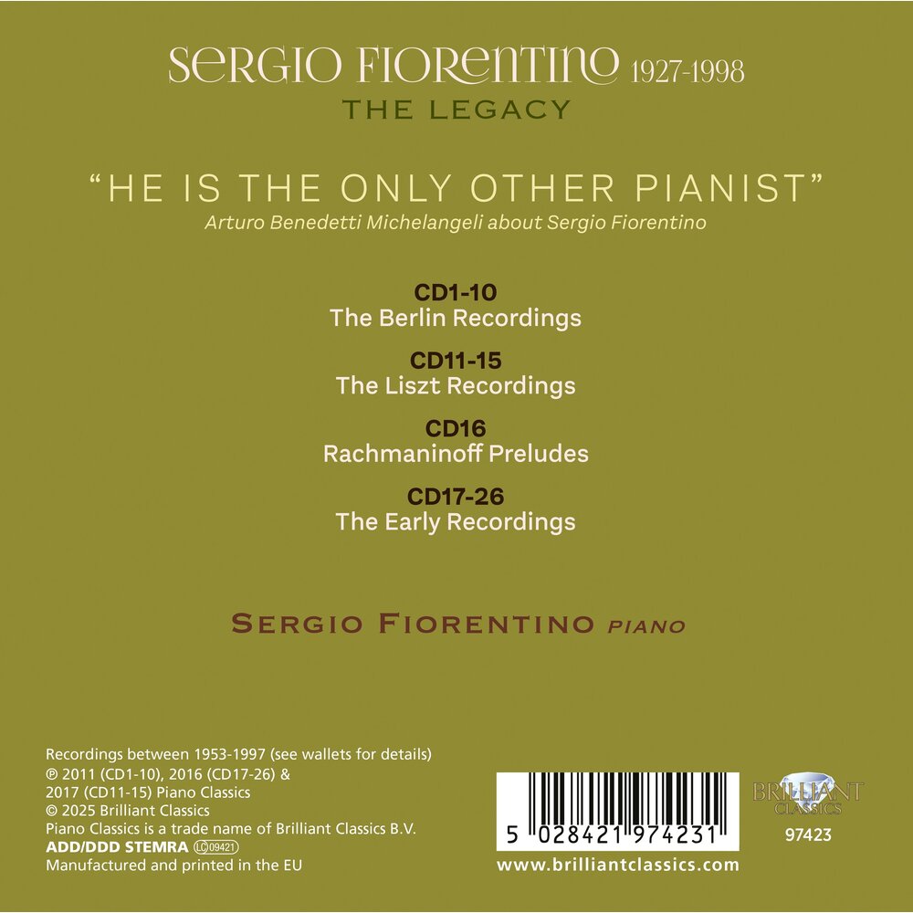 Brilliant Classics SERGIO FIORENTINO: THE LEGACY (26CD)