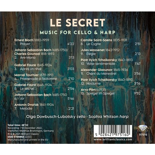 Brilliant Classics LE SECRET: MUSIC FOR CELLO & HARP