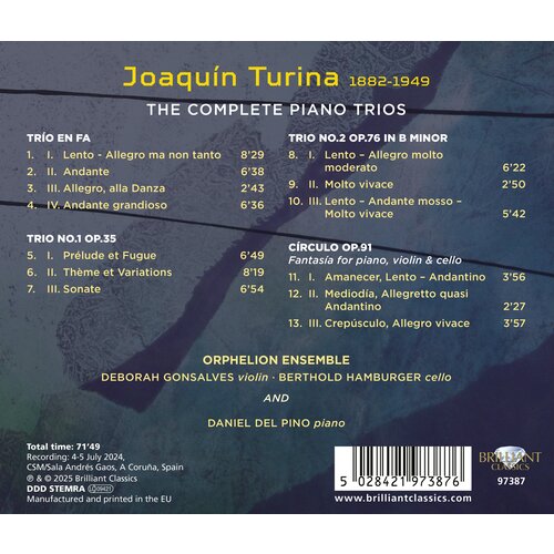 Brilliant Classics TURINA: THE COPMLETE PIANO TRIOS