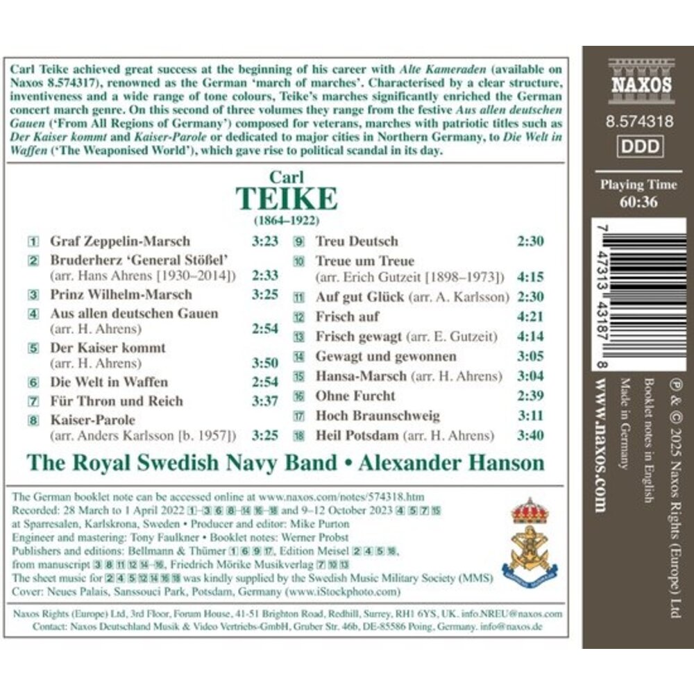 Naxos TEIKE: MARCHES, VOL.2