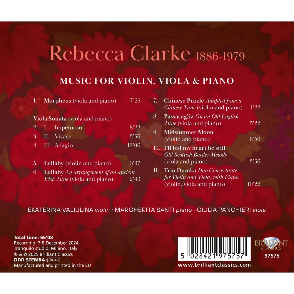 Brilliant Classics CLARKE: MUSIC FOR VIOLIN, VIOLA & PIANO
