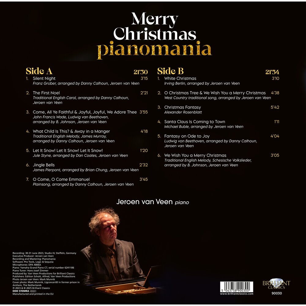 Brilliant Classics MERRY CHRISTMAS PIANOMANIA (LP)