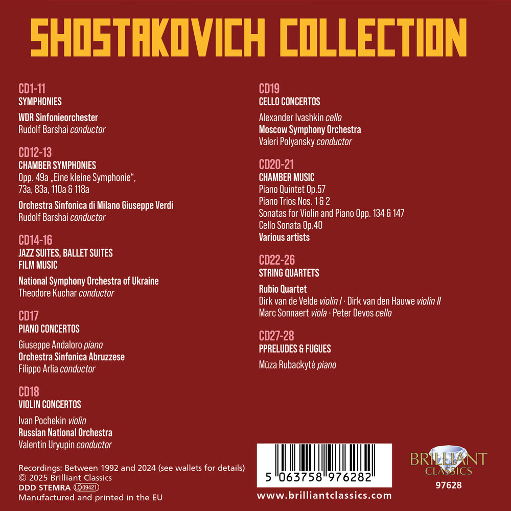 Brilliant Classics SHOSTAKOVICH COLLECTION (28CD)