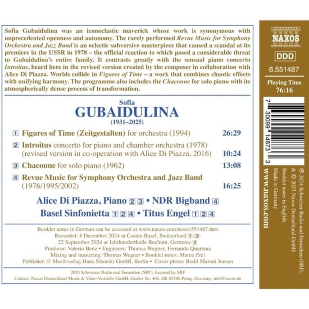 Naxos GUBAIDULINA: ORCHESTRAL WORKS