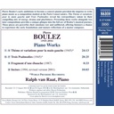Naxos BOULEZ: PIANO WORKS
