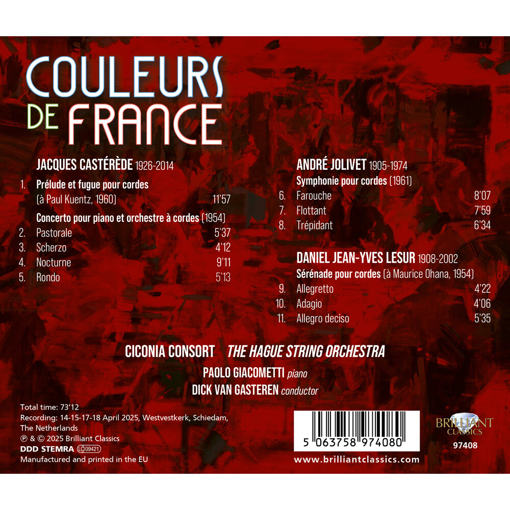 Brilliant Classics COULEURS DE FRANCE