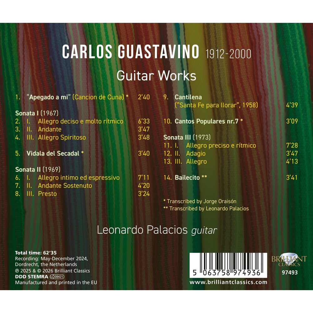 Brilliant Classics GUASTAVINO: GUITAR WORKS