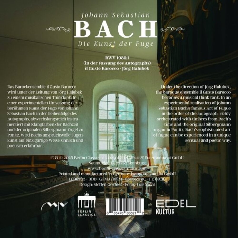 Berlin Classics J.S. BACH: DIE KUNST DER FUGE