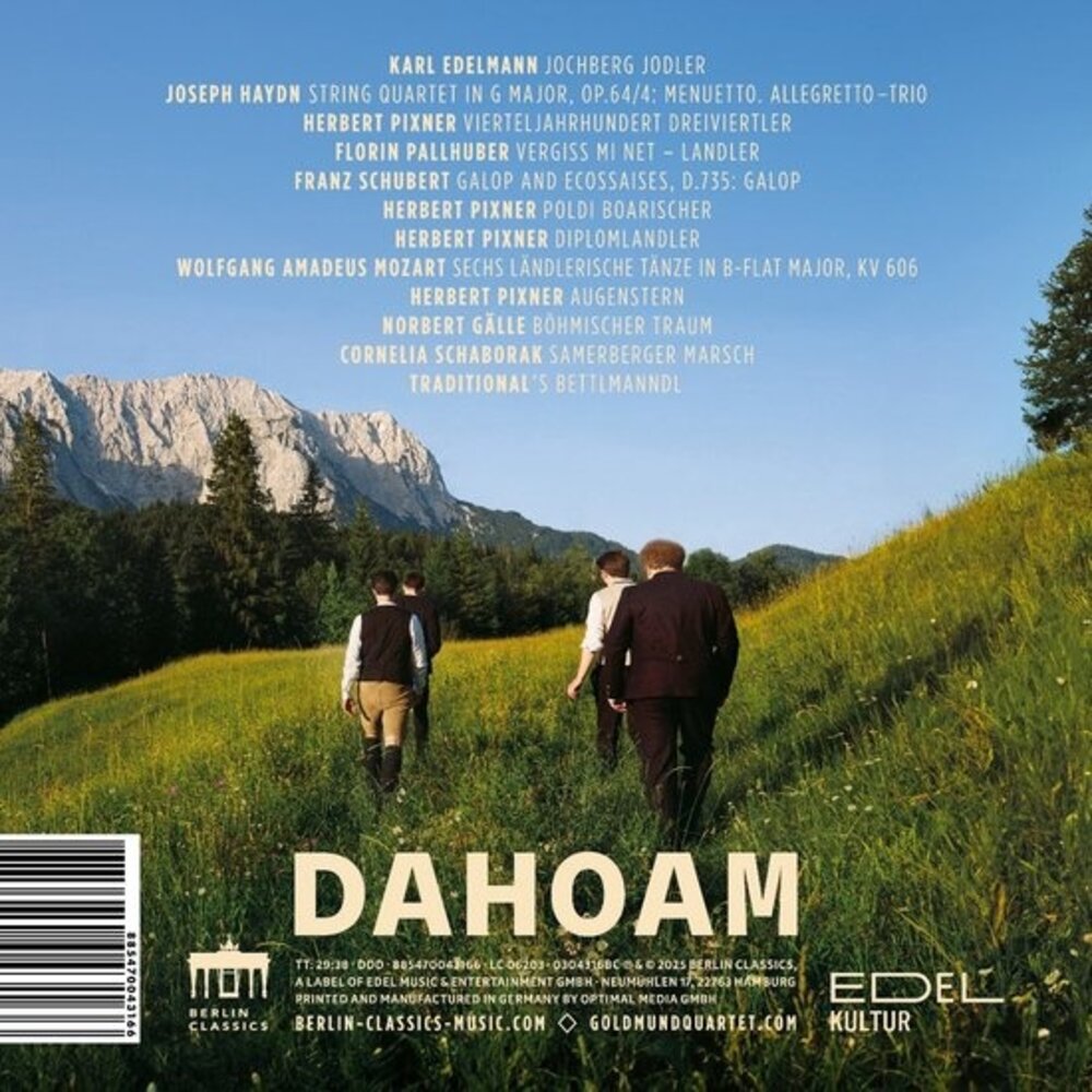 Berlin Classics GOLDMUND QUARTET: DAHOAM (CD)