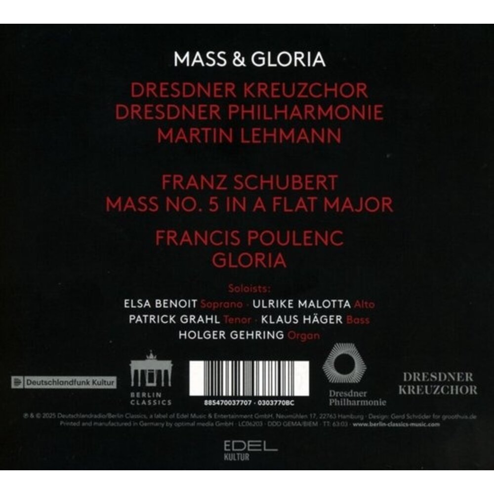 Berlin Classics MASS & GLORIA